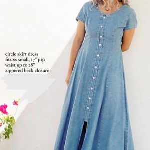 Vintage Denim midi dress